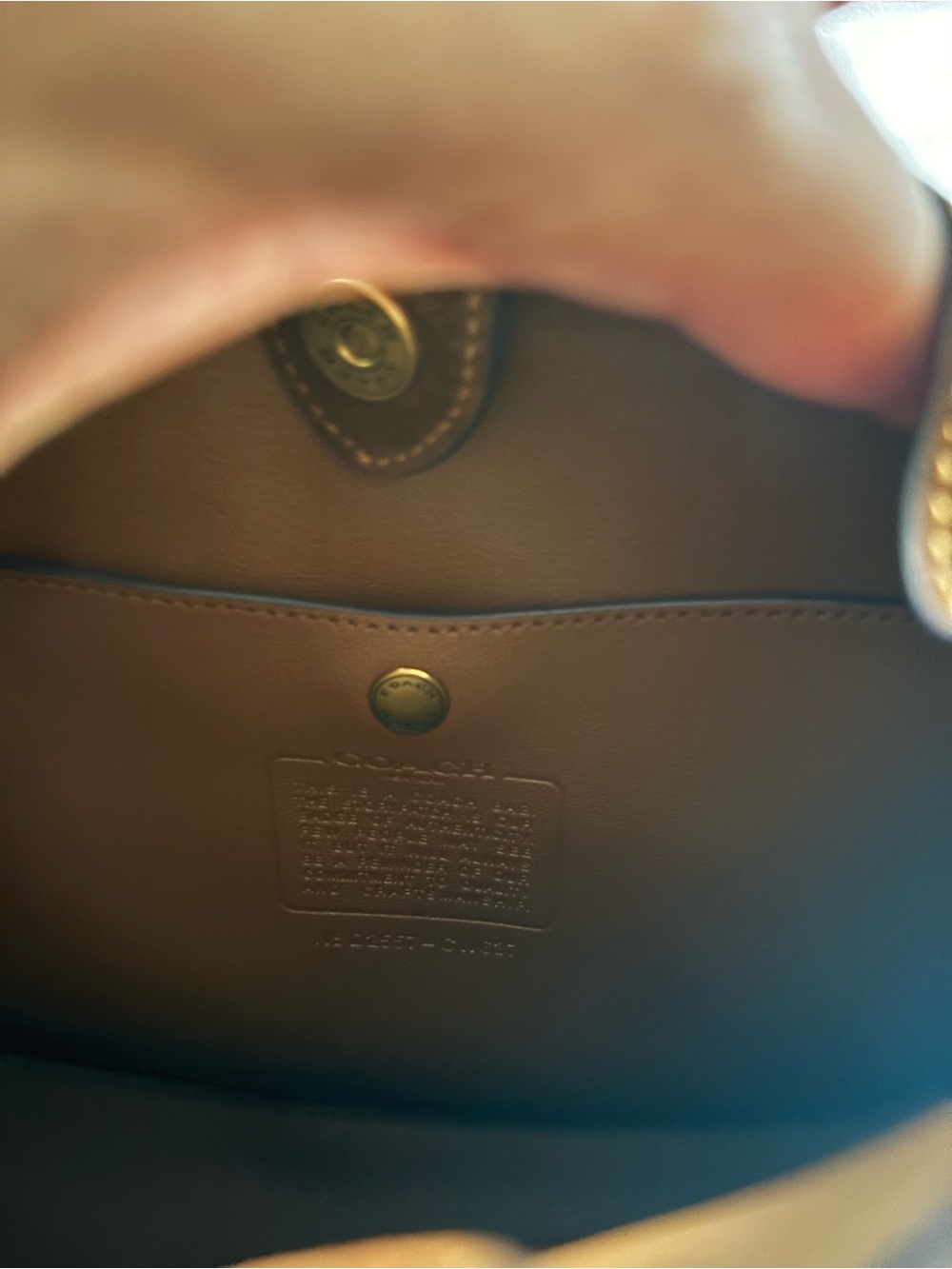 Coach Brown Brooklyn Suede Shoulder Tote 28 - Picture 5 of 5